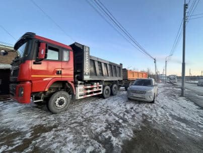 Газовоз зимой